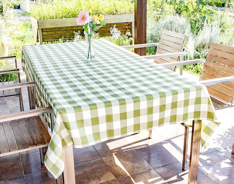 Amazon｜アイムス テーブルクロス [ 145×200cm / グリーン